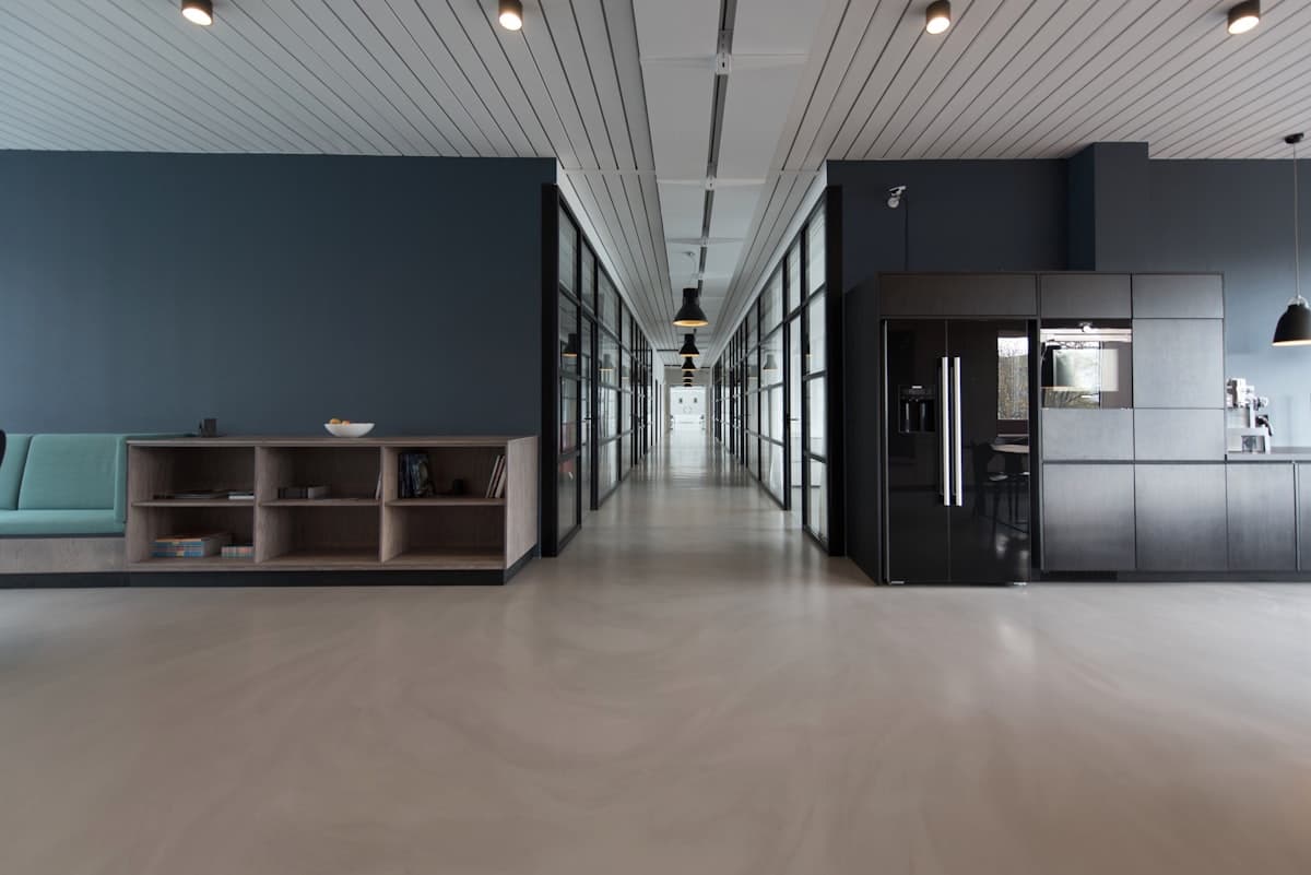 Modern building interior maintained by Fraserman